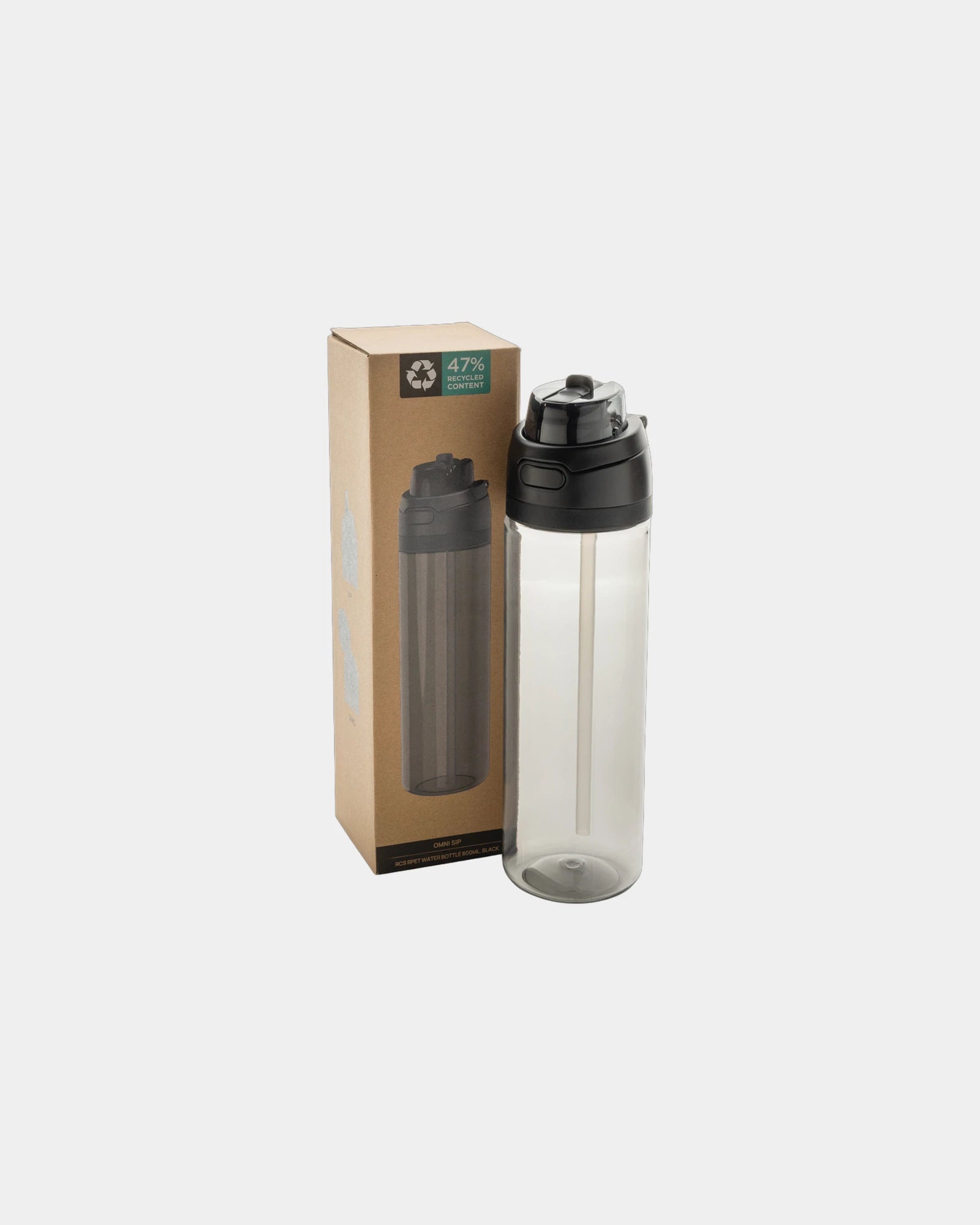 Gerecyclede drinkfles rPET 800 ml om te personaliseren - 1